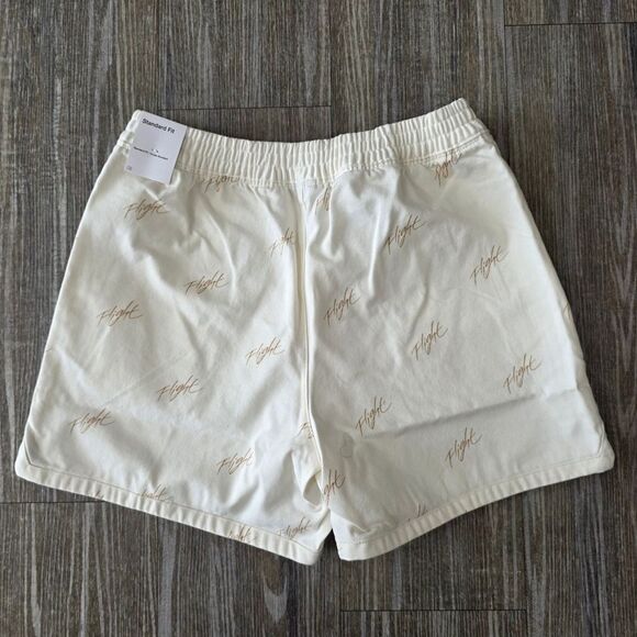 Nike Air Jordan MVP Flight Denim Jean Shorts White Beige Women's Large L AOP New - Picture 4 of 14